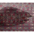 thumbnail image 4 of oneOone Viscose Chiffon Fabric Leaves & Floral Block Decor Fabric Printed BTY 42 Inch Wide, 4 of 4