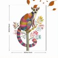 thumbnail image 3 of Qisvanset Watercolor Cat Portrait Canvas Print 12x16 Inch Cat Lover Gift Art, 3 of 8