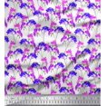 thumbnail image 1 of Soimoi Poly Georgette Fabric Flower Watercolor Decor Fabric Printed Yard 52 Inch Wide, 1 of 3