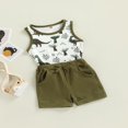 thumbnail image 2 of MesaSe Boy Summer Sets Dinosaur Print Sleeveless  Neck Tops Shorts, 2 of 6