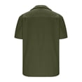 thumbnail image 5 of asjyhkr Mens Beach Button down Shirts Casual Stretch Collared Summer Travel Short Sleeve Tops, 5 of 5