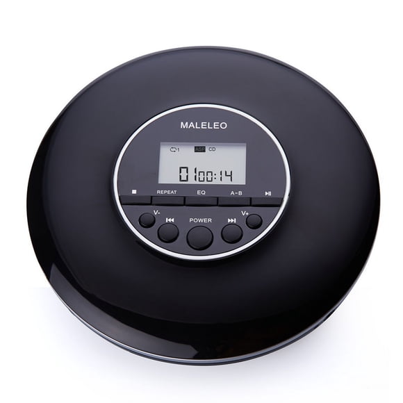 YOPTOP Portable CD Player Personal Compact Music CD Walkman with Headphones Anti-Skip and Shockproof for Home Travel Car Small Discman CD Player for Kids/Students/Seniors-White,black