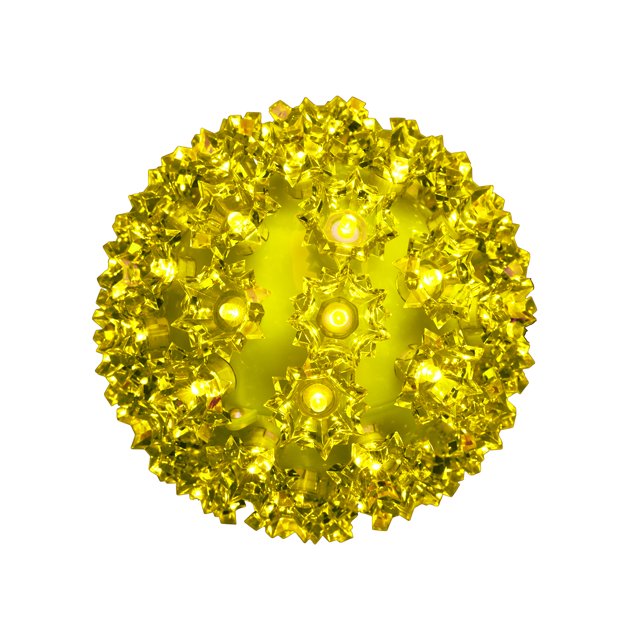 Novelty Lights 6in 50 LED Yellow Starlight Sphere, Ornament Ball Light