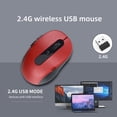 thumbnail image 4 of RYRDWP Wireless Blue-tooth Gaming Mouse Mouse Office 3 Button USB LED Ergonomic, 4 of 6