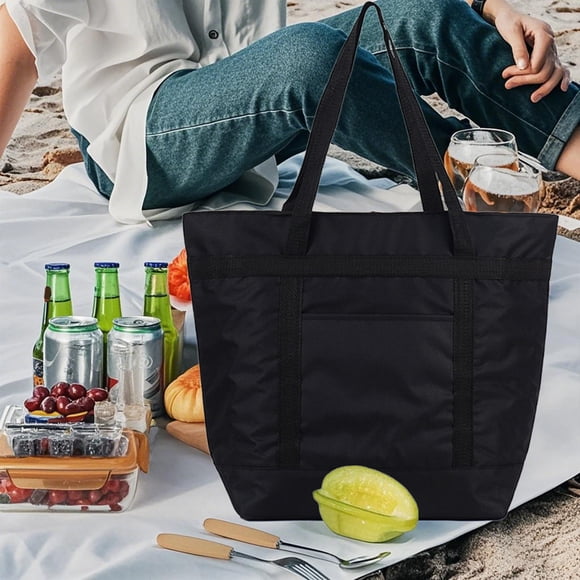 Uscallm Insulated Picnic Bag Cooler for Camping Picnic Outdoor Activities Large Capacity Waterproof Polyester Fabric Portable Picnic Tote