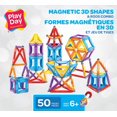 thumbnail image 1 of PlayDay Formes Magnétiques en 3D et Jeu de Tiges 50 pc, 1 of 5