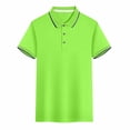 thumbnail image 1 of LSLJS T-Shirts pour Hommes Col Rabattu Manches Courtes Chemise Décontractée Unie Sport Séchage Rapide Chemise Manches Courtes Col en V pour Hommes et Femmes, Cadeaux pour Hommes, 1 of 1