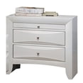 thumbnail image 2 of ACME Ireland 2 Drawer Wood Nightstand in White, 2 of 4
