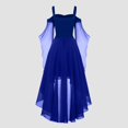 thumbnail image 4 of Robes Style Gothique pour Femmes Grande Taille Mode Robe Midi Corset Manches Longues Évasées Chiffon Fête Élégante, 4 of 5