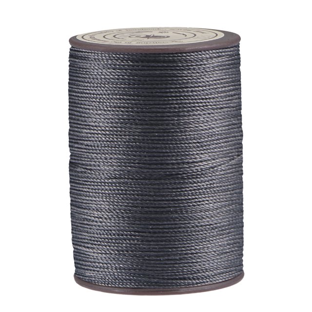 Unique Bargains Thin Waxed Thread 93 Yards 0.65mm Polyester String Cord for Machine Sewing Hand Quilting Weaving, Dark Grey