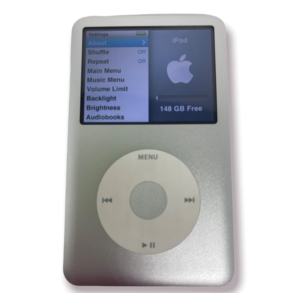 ポータブルプレーヤー iPod Classic160GB Apple 7th Gen iPod 160GB Silver Classic MP3 Music/Video Player
