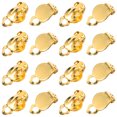 thumbnail image 1 of Miangastore 20 Pcs Clips d'Oreille sur Boucles d'Oreilles Convertisseur Plat Rond Composants de Boucle d'Oreille Outils de Bijoux pour Bricolage Boucle d'Oreille Aucun Percé (10mm, Doré), 1 of 8
