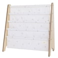 thumbnail image 1 of 3 Sprouts Recycled Fabric Kids Book Rack Storage Bookshelf Organizer in Taupe Blueberry for Ages 3+, 1 of 6