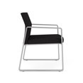 thumbnail image 4 of Gansett Reception Waiting Room Oversize Guest Chair / Silver Steel / Black, 4 of 5