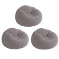 thumbnail image 1 of Intex Fauteuil Lounge Gonflable en Velours Côtelé Sans Haricots, Gris (Lot de 3), 1 of 6