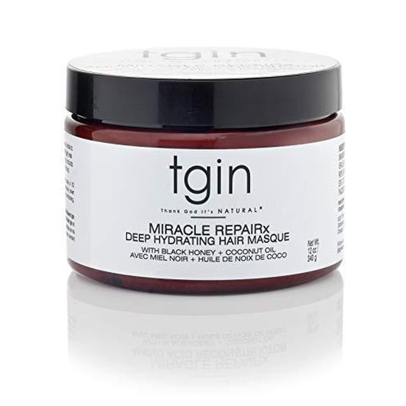 tgin Miracle Repairx Deep Hydrating Hair Masque For Natural Hair - Dry Hair - Curly Hair - 12 oz