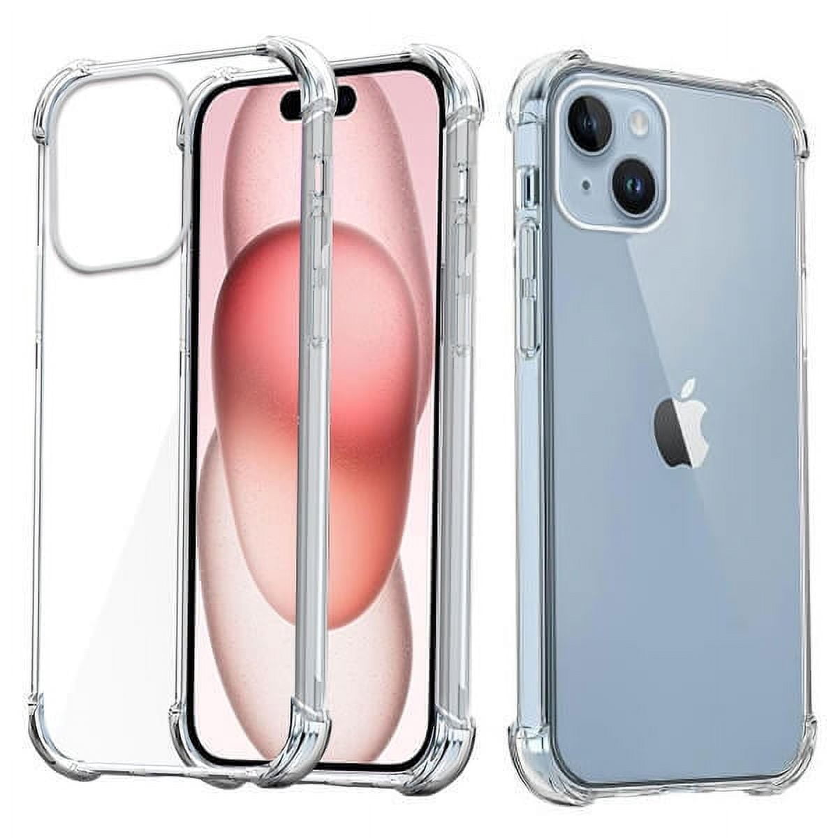 Supershield for iPhone 15 Case Clear, Not Yellowing Shockproof Protective Gel Phone Case for iPhone 15