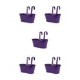 thumbnail image 3 of Goriertaly Practical And Durable Detachable For Balcony Planters Railing Hanging Multipurpose Fence Planters Purple 5Set, 3 of 6