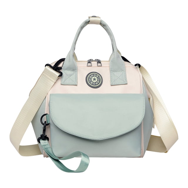 Baby Diaper Bag with Detachable Front Pocket | Compact Diaper Changing Bag for Parents | Water-Resistant Shoulder Bag for | Small Diaper Tote for Mom and Dad