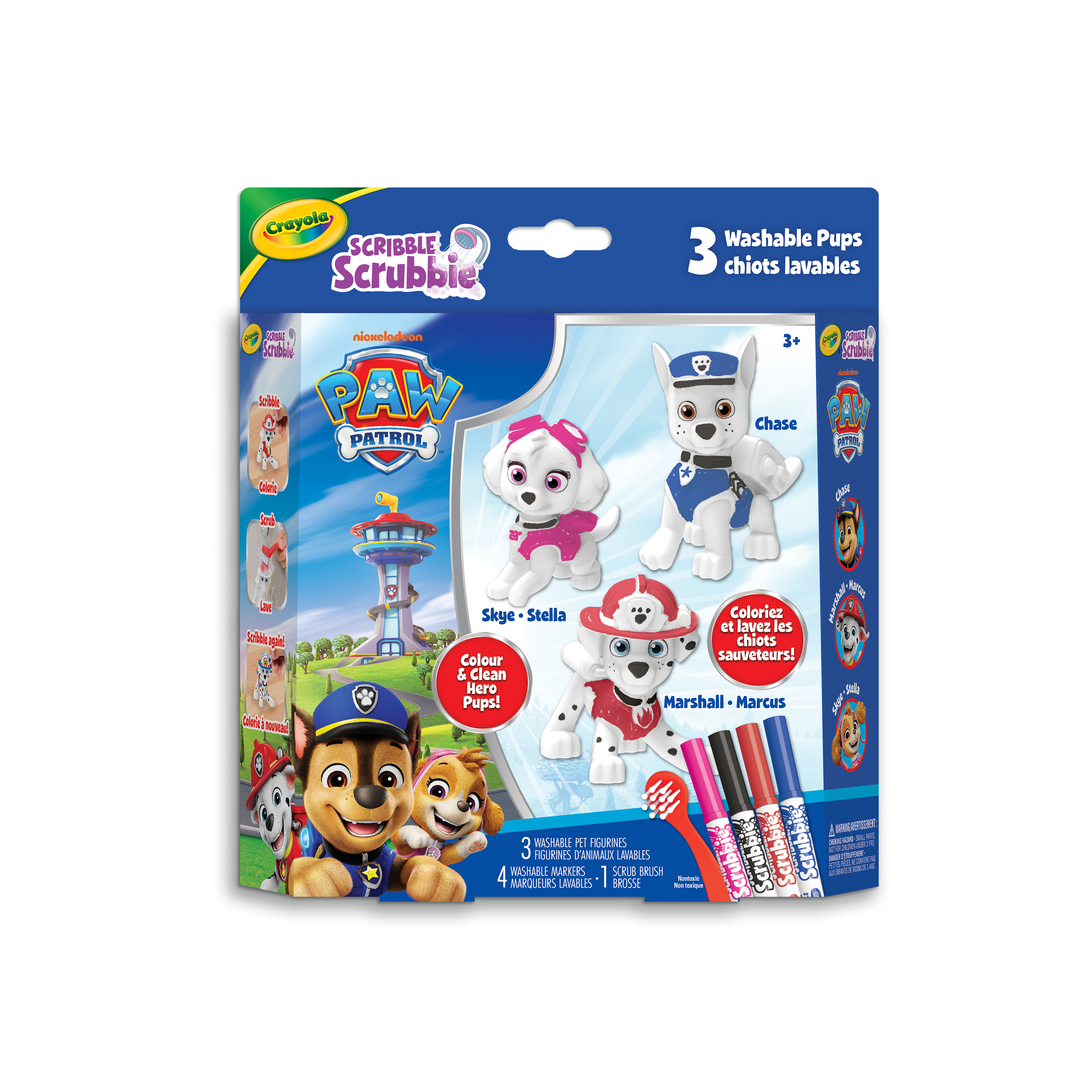 Animaux Scribble Scrubbie Pat’Patrouille de Crayola, 3 pièces