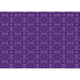 thumbnail image 1 of Ahgly Tapis Rectangulaire Lavable en Machine Intérieur Transitionnel Violet Vif, 6 Pieds x 9 Pieds, 1 of 7