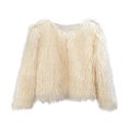 thumbnail image 1 of XZNGL Womens Fashion Solid Short Imitation Warm Coat Faux Tops, 1 of 1