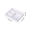 thumbnail image 3 of Stackable Desk Organizer, 4 Compartment Thickened Plastic Storage Box, Stationery Cosmetic Jewelry Small Items Organizer for Office Home Desk Drawer, 3 of 6
