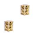 thumbnail image 2 of Decodeary 12piece Wedding New Year Navidad Pendant Ball Wide Application And Easy gold 2Set, 2 of 6