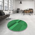 thumbnail image 4 of Ahgly Company Machine Washable Indoor Rectangle Transitional Green Area Rugs, 2' x 3', 4 of 7