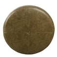 thumbnail image 3 of HomePop Grand Pouf de Rangement en Similicuir - Similicuir Brun Vieilli, 3 of 5