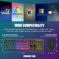 thumbnail image 2 of RedThunder K10 Wireless Gaming Keyboard and Mouse Combo, RGB Backlight Rechargeable 3800mAh Battery, 26-Key Anti-ghosting Keyboard + 7D 3200DPI Mice, 2 of 7