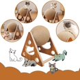 thumbnail image 4 of Cat Toy Interactive Cat Scratcher Board Kitten Sisal Rope Ball Scratch Paws Pet Grinding Scratching Cats For Scratcher Toys Size L, 4 of 5