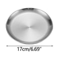 thumbnail image 1 of Assiette en Acier Inoxydable 10 Po Ronde Épaissie Disque de Barbecue Gâteau Dessert Occidental Assiette de Service, 1 of 2
