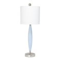 thumbnail image 1 of Lalia Home Stylus Table Lamp with White Fabric Shade, Blue, 1 of 5