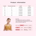 thumbnail image 5 of dPois Kids Girls Sparkly Sleeveless Halter Ruffled Tank Tops Camisole Latin Jazz Hip Hop Ballet Gold 10, 5 of 5