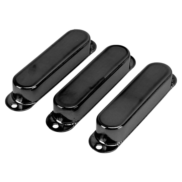 Housse de Micro Guitare, Guitare Électrique Simple Bobine Housse de Micro Réduction de Bruit Conception Standard Installation Facile 3pcs pour DIY Noir