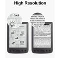 thumbnail image 4 of 6 Inch E Reader with 800x600 HD Screen, Touch Screen E Book Reader with 2500mAh Battery for Text Highlighting and Annotations, Support Up To 32G, Portable E Reader for Eye Health, 4 of 7