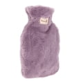 thumbnail image 4 of Warm Water Bottle, Washable Large Threaded Stopper Plush Hot Water Bottle PVC Inner Liner  For School Purple,Light Gray,Light Coffee,White, 4 of 8