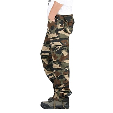 cllios Plus Size Cargo Pants Men Outdoor Military Sweat Pants Clearance 2024 New Camouflage Oversize Trousers Straight Leg Multi-Pockets Joggers Pants Loose Athletic Camo Trouser