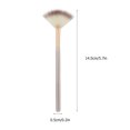 thumbnail image 2 of FONDOTIN 1Set White Nylon Mascara Brush Set with Wood Handle for Professional Makeup and Eyebrow Combing, 2 of 8