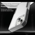 thumbnail image 4 of KOMI Designed for iPhone 16e Case, [with Screen Protector] [Military Grade Drop Protection] Heavy Duty Full-Body Shockproof Phone Case, White (PC) + Grey (TPU), 4 of 5