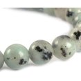 thumbnail image 2 of Bracelet Extensible Unisexe en Perles Rondes de 8 mm en Jaspe Kiwi Naturel, 2 of 2