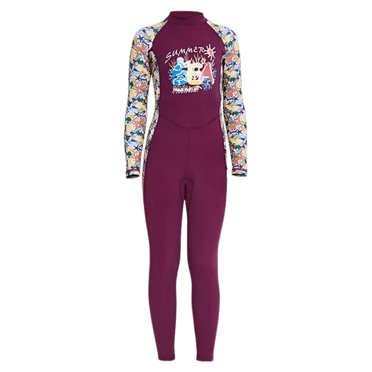 jinwen Combinaisons Isothermiques pour Enfants Corps Complet pour Garçons Filles Fermeture Éclair Arrière Combinaison de Plongée sous-Marine pour Snorkeling S