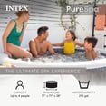 thumbnail image 2 of Intex PureSpa Greywood Deluxe Spa Set 140 Bubble Jet Hot Tub with Cover, 77"x28", 2 of 11