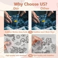 thumbnail image 3 of HLONK 4 Sheets 16Pcs Wedding Dress Water Soluble Hand Sewing Stabilizers for Fabric 11.6x8.2 Inch Embroidery Stitch Practice Embroidery Patterns Transfers for Embroidery Beginners Lovers, 3 of 7