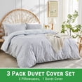 thumbnail image 2 of Gogreen Queen Duvet Cover Set, Soft & Breathable Microfiber 3 Pieces Queen Bedding Sets, Pattern Queen Comfy Duvet Cover Set, with Zipper Closure (Queen), 2 of 8