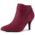 thumbnail image 1 of Unique Bargains Bottines Chelsea à Talons Aiguilles à Bout Pointu pour Femmes, 1 of 6