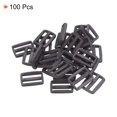 thumbnail image 3 of Unique Bargains Gray Tri-Glide Slide Buckles Webbing Strap Fastener (100 Pack), 3 of 5