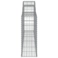 thumbnail image 3 of vidaXL Arched Gabion Baskets 5 pcs 300x30x80/100 cm Galvanised Iron, 3 of 4