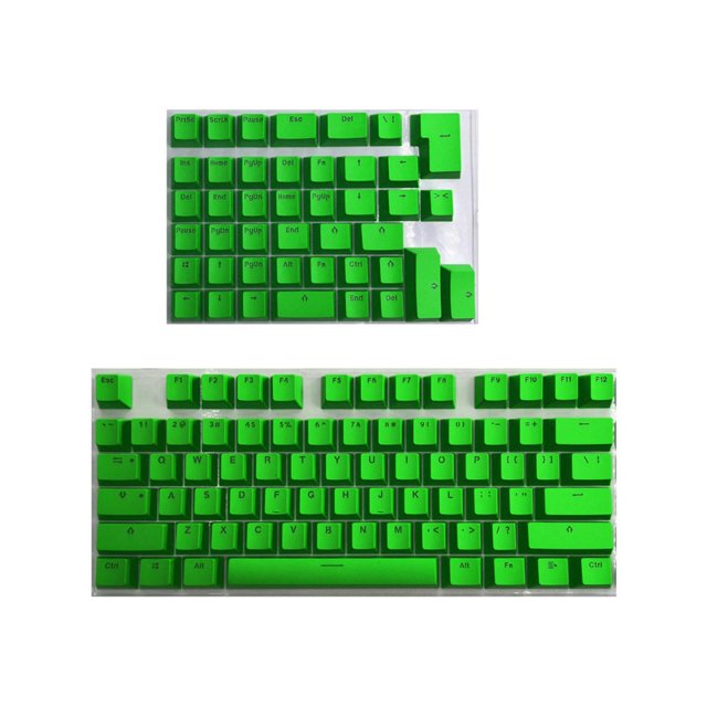 Milaget PBT Keycaps Anti - Mini pour 61 64 68 71 82 84 Disposition Clavier Vert